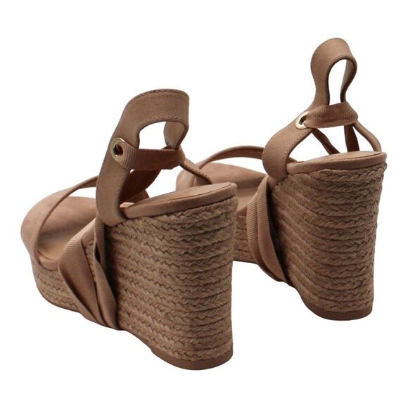 Maxx Womens Faux Suede Open Toe Wedge Sandals - Picture 8 of 9